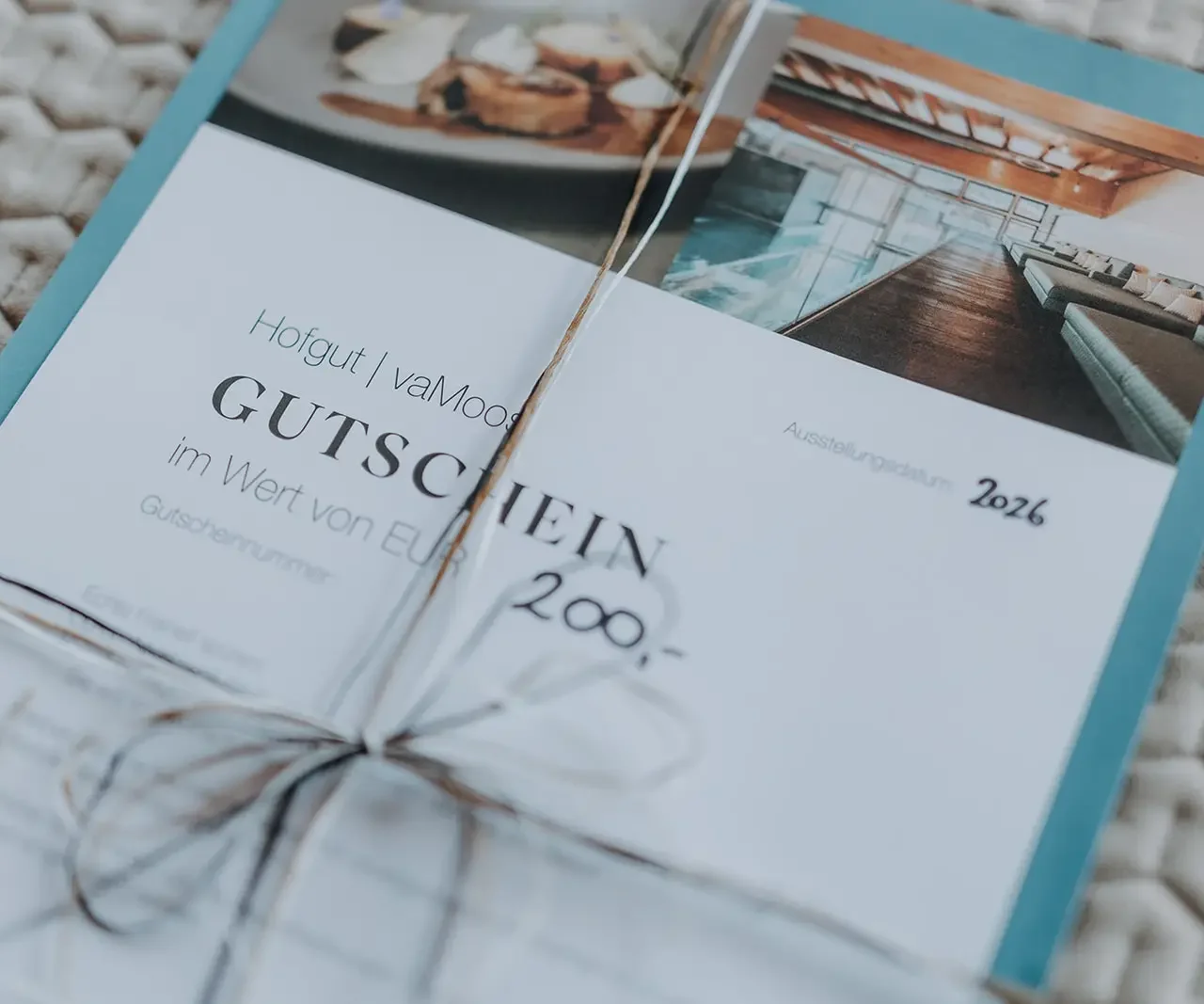 Gutschein vom Hofgut Wagrain für Frühstück im Restaurant vamoos.